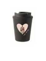 Personalizovaný cestovní termohrnek s výřezem fotky na podkladu