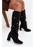 Kozačky na podpatku  model 219862 Step in style