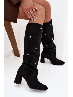 Kozačky na podpatku  model 219862 Step in style