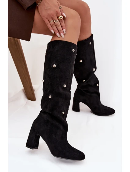 Kozačky na podpatku  model 219862 Step in style