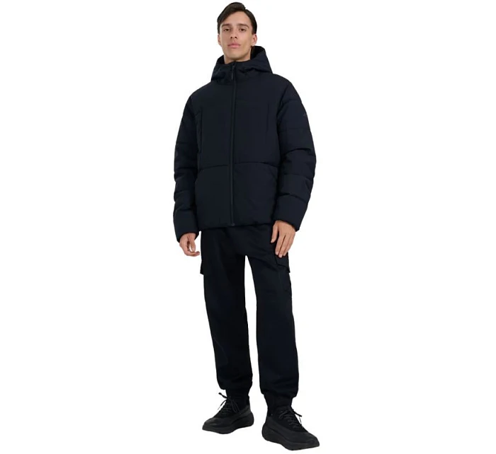 Pánská péřová bunda 4F M0710 deep black 4FWAW25TDJAM0710 20S pánské