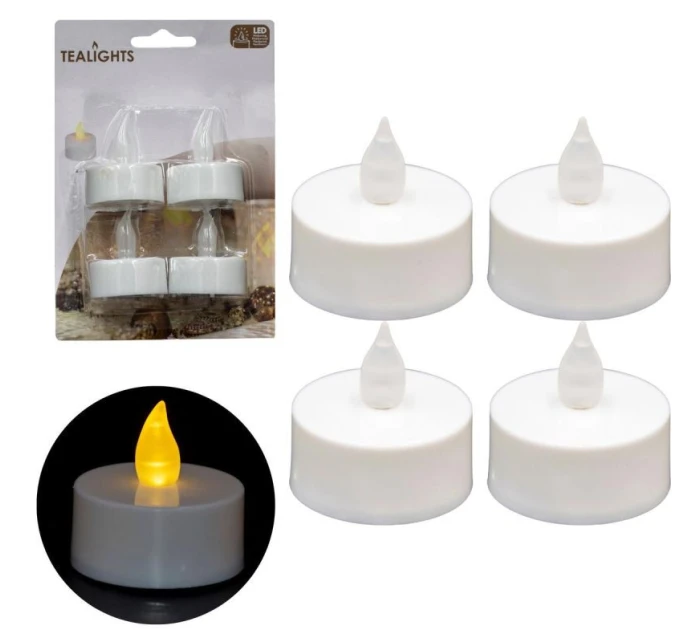 SADA 4 ČAJOVÝCH SVÍČEK