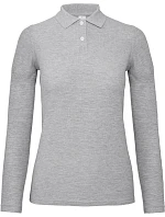 B&C ID.001 LSL /women Dámské piqué polo s dlouhým rukávem 01.0I13 heather grey B&C ID.001 LSL /women Dámské piqué polo s dlouhým rukávem 01.0I13 heather grey