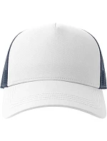 Atlantis Headwear Rapper Cotton-S 5 panelová Trucker kšiltovka 33.0260 white/navy Atlantis Headwear Rapper Cotton-S 5 panelová Trucker kšiltovka 33.0260 white/navy