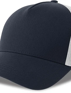 Atlantis Headwear Rapper Cotton-S 5 panelová Trucker kšiltovka 33.0260 navy/white