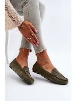 Dámské semišové mokasíny tmavě béžové Ranica