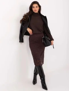 Spódnica MI SD model 21724651 ciemny brązowy - FPrice