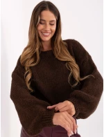 Jumper MI SW 1909.21 tmavě hnědý Jumper MI SW 1909.21 tmavě hnědý