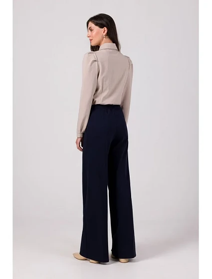 model 18914941 Kalhoty s předním prošíváním tmavě modré - BeWear