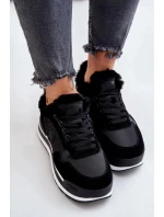 Dámské Zateplené Tenisky Na Platformě Big Star Černé
