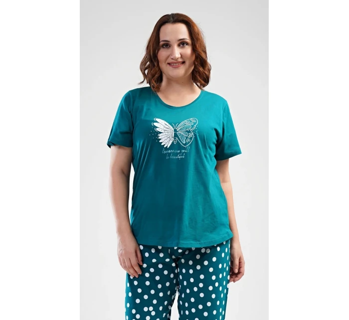 Dámské pyžamo kapri Motýl Dámské pyžamo kapri Motýl