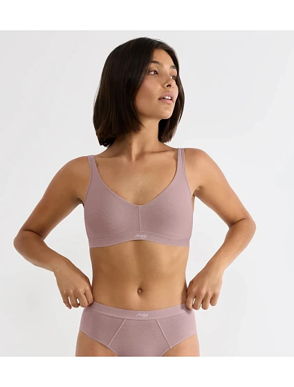 SLOGGI EVER EASE - Soft Bra – měkká podprsenka z organické bavlny s chladivou technologií Sloggi