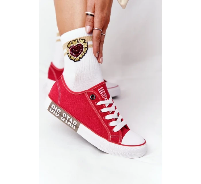 Women's Sneakers BIG STAR Red Women's Sneakers BIG STAR Red