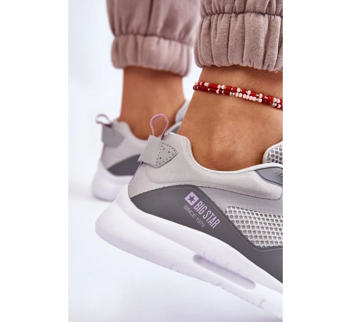 Dámská sportovní obuv Tenisky Big Star LL274371 Šedá Dámská sportovní obuv Tenisky Big Star LL274371 Šedá