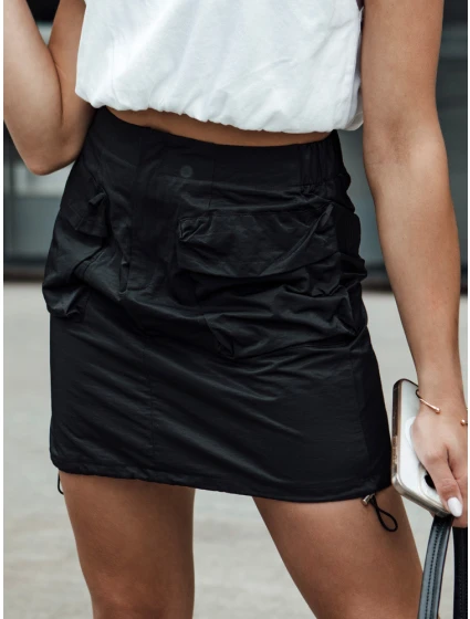 Dámská mini sukně QUILLA černá FashionStreet CY0462 Dámská mini sukně QUILLA černá FashionStreet CY0462