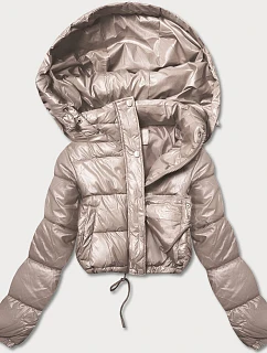 KRÓTKA KURTKA PUCHOWA CROP BEŻ model 21243924 - HONEY WINTER