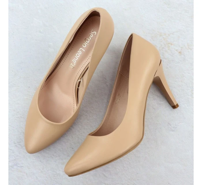 Lodičky Stiletto coffee Sergio Leone 1396