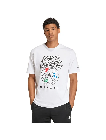 Pánské tričko adidas FIFA World Cup 26TM Road to NYNJ Graphic t-shirt white KB2535 pánské