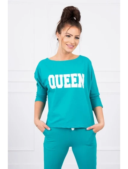 Sada Queen s potiskem zelená Sada Queen s potiskem zelená