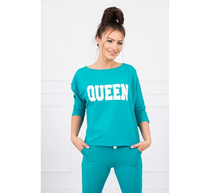 Sada Queen s potiskem zelená Sada Queen s potiskem zelená