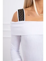Šaty se širokými ramínky bílé Šaty se širokými ramínky bílé