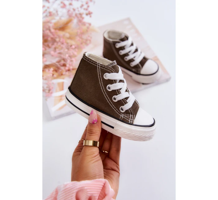 Dětské Vysoké Tenisky Khaki Filemon Dětské Vysoké Tenisky Khaki Filemon