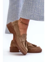 Dámské Semišové Mokasíny S D&A Hnědé model 21660223 - S.Barski Dámské Semišové Mokasíny S D&A Hnědé model 21660223 - S.Barski