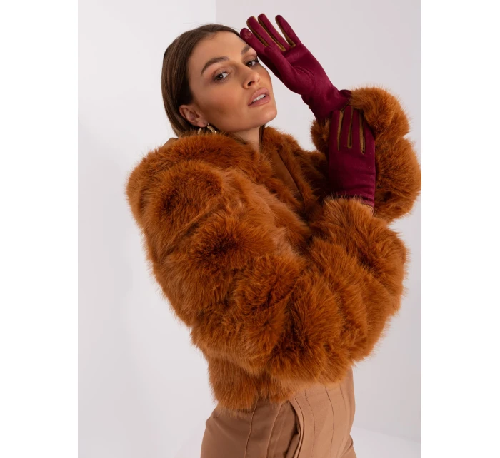 Rukavice AT RK 238601.25P kaštanová