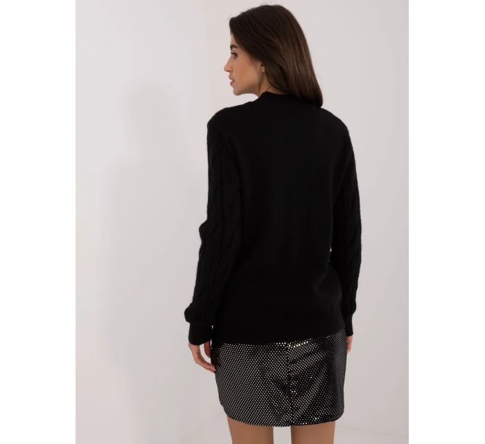 Sweter AT SW model 20470276 czarny - FPrice Sweter AT SW model 20470276 czarny - FPrice