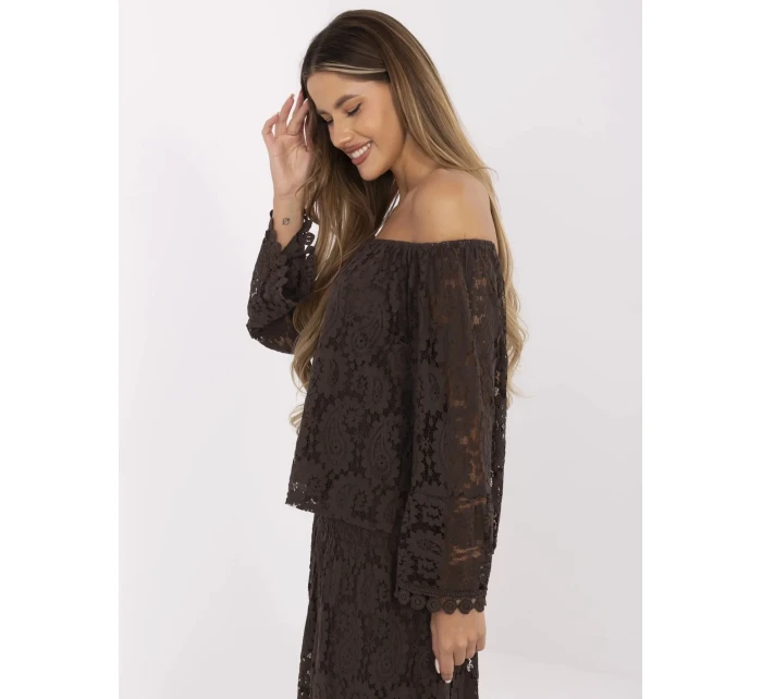 Bluzka MI BZ model 21156193 ciemny brązowy - FPrice