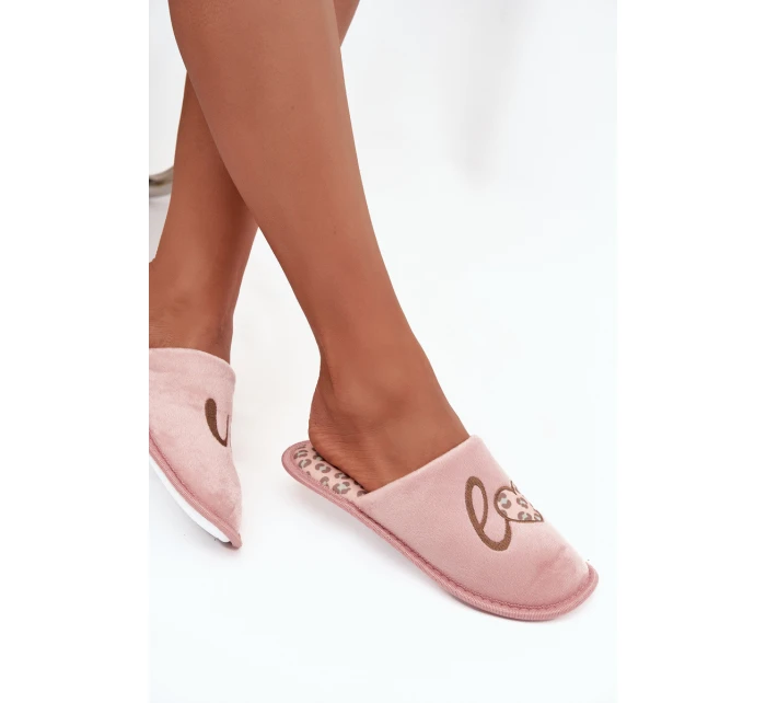 Dámské pantofle LOVE Vinceza – růžové