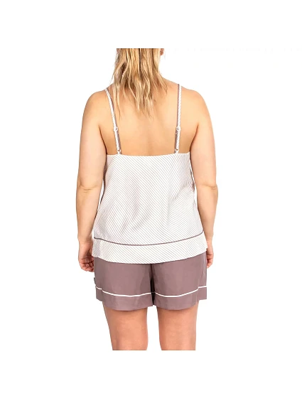 Dámské pyžamové kraťasy model 8971600 hnědá - Calvin Klein Dámské pyžamové kraťasy model 8971600 hnědá - Calvin Klein