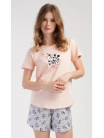 Dámské pyžamo šortky Zebra