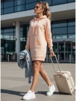 Dámská dlouhá mikina oversize růžová Dstreet model 21964048 - FashionStreet