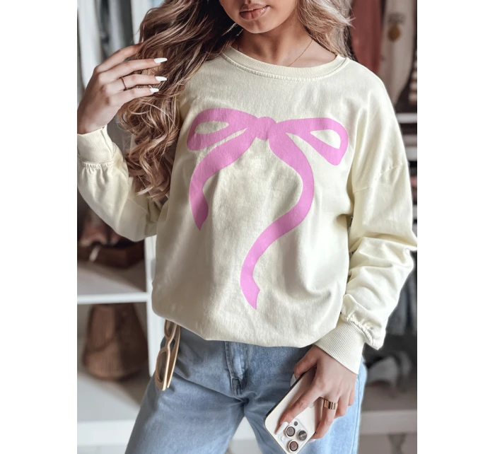 Dámská oversize mikina SOFTTIE béžová FashionStreet BY1356