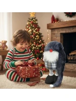 DEKORATIVNÍ TRPASLÍK NA TELESKOPU 38-88CM ŠEDÝ