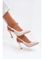 Lakované Lodičky S  A  Světle Béžové model 21702677 - Boto