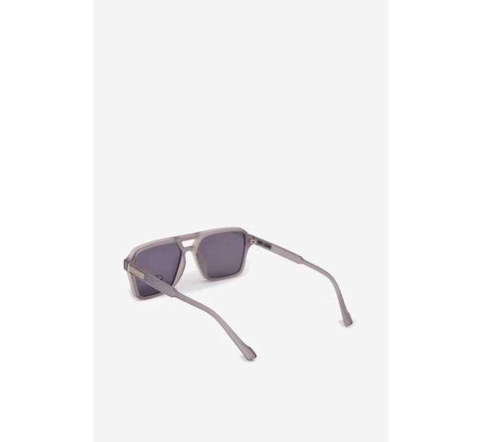 Dámské sluneční brýle se stříbrným detailem šedé