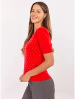 Sweter PM SW PM model 21314397 czerwony - FPrice Sweter PM SW PM model 21314397 czerwony - FPrice