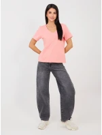 T shirt RV TS model 21888890 brzoskwiniowy - FPrice T shirt RV TS model 21888890 brzoskwiniowy - FPrice