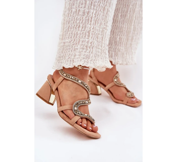 Sandály na podpatku model 212357 Step in style Sandály na podpatku model 212357 Step in style