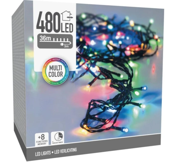 VÁNOČNÍ STROM SVĚTLA SVĚTELNÝ ŘETĚZ 480 VEDL ČASOVAČ VÍCEBAREVNÝ VÁNOČNÍ STROM SVĚTLA SVĚTELNÝ ŘETĚZ 480 VEDL ČASOVAČ VÍCEBAREVNÝ