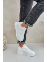 Dámské Tenisky Na Platformě S Dekorativním Šněrováním Bílé model 21684949 - Boto Dámské Tenisky Na Platformě S Dekorativním Šněrováním Bílé model 21684949 - Boto