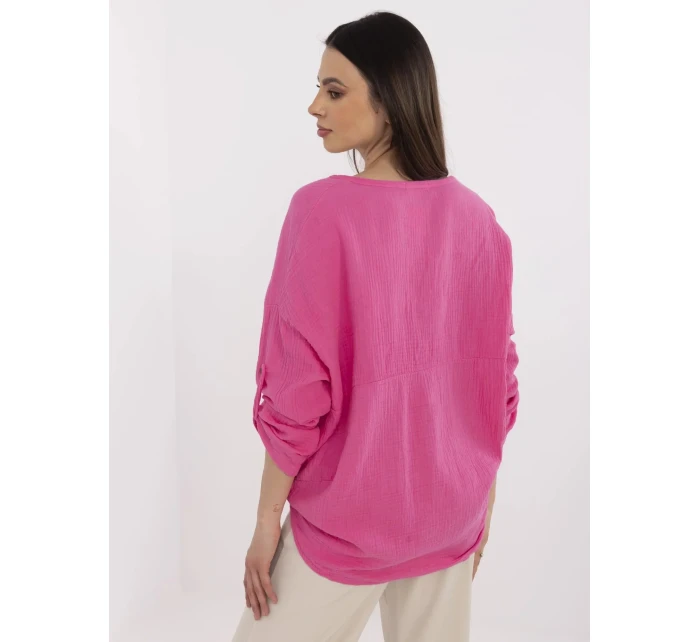 Koszula DHJ KS model 21094434 fluo różowy - FPrice Koszula DHJ KS model 21094434 fluo różowy - FPrice