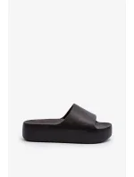 Dámské pantofle se silnou podrážkou černé Oreithano Dámské pantofle se silnou podrážkou černé Oreithano