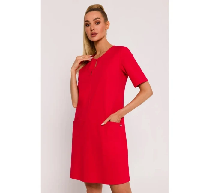 Dámské šaty model 21202099 Červená - Moe