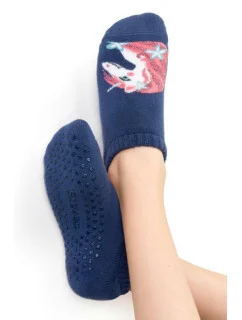 DĚTSKÁ FROTÉ OBUV S ABS 134 DENIM 29-31