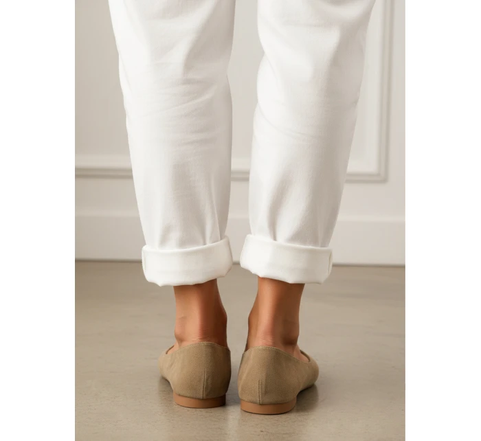 Baleriny damskie w khaki model 22014022 - FashionStreet