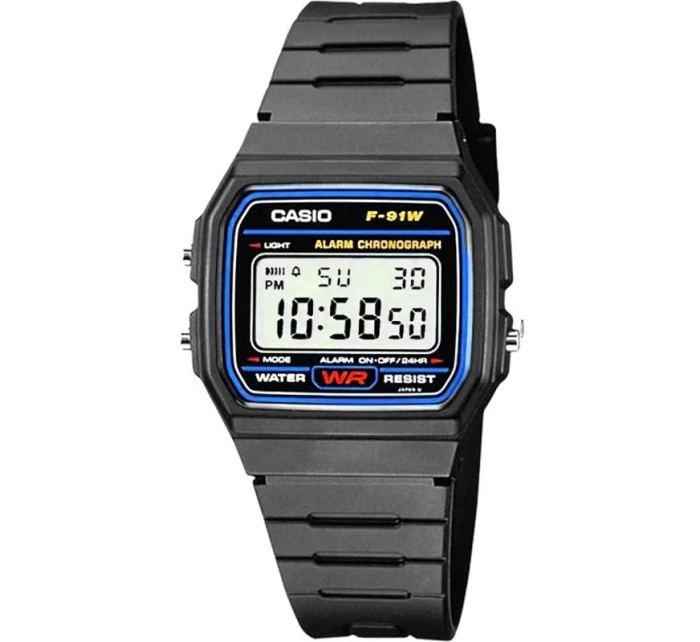 Pánské hodinky CASIO F-91W-1YER + BOX Pánské hodinky CASIO F-91W-1YER + BOX
