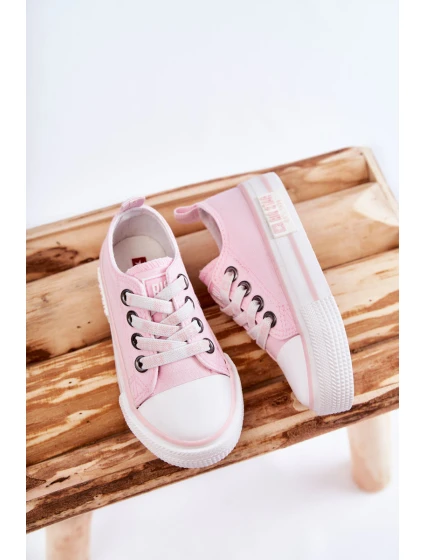 Dětské látkové tenisky BIG STAR model 21594682 Růžová - Big Star Shoes Dětské látkové tenisky BIG STAR model 21594682 Růžová - Big Star Shoes